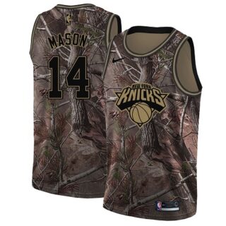 Nike Knicks #14 Anthony Mason Camo NBA Swingman Realtree Collection Jersey