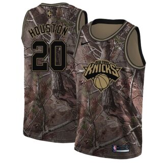 Nike Knicks #20 Allan Houston Camo NBA Swingman Realtree Collection Jersey