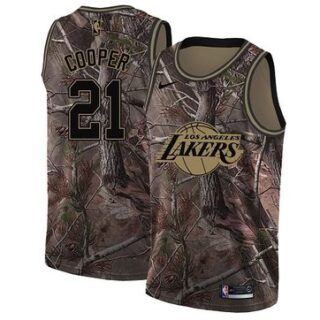 Nike Lakers #21 Michael Cooper Camo NBA Swingman Realtree Collection Jersey