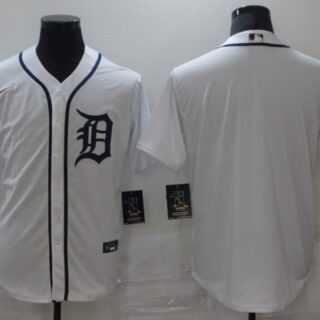 Nike Men's Detroit Tigers White blank 2020 Authentic Official Team MLB Jersey