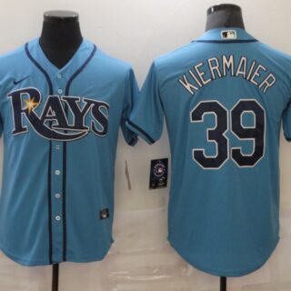 Nike Men's Tampa Bay Rays #39 Kevin Kiermaier Light Blue Alternate 2020 Authentic Team MLB Jersey