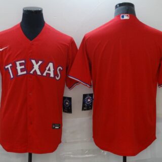 Nike Men's Texas Rangers Red Blank Coolbase Jersey