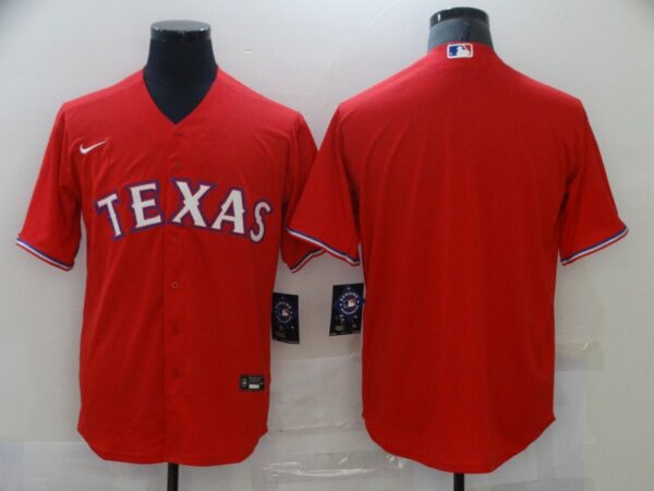 Nike Men's Texas Rangers Red Blank Coolbase Jersey