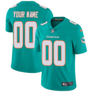 Nike NFL Miami Dolphins Vapor Untouchable Customized Limited Aqua Green Home Men's Jersey