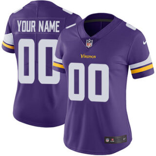 Nike NFL Minnesota Vikings Vapor Untouchable Customized Limited Purple Home Women's Jersey