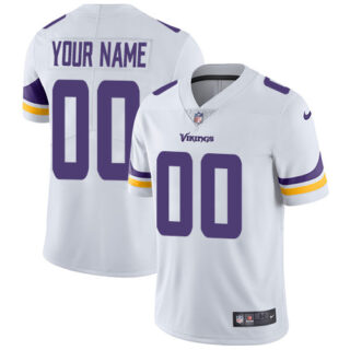 Nike NFL Minnesota Vikings Vapor Untouchable Customized Limited White Road Men's Jersey