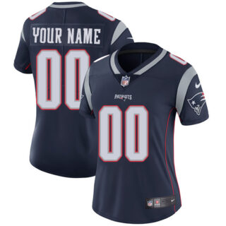 Nike NFL New England Patriots Vapor Untouchable Customized Limited Navy Blue Home Women's Jersey