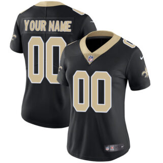 Nike NFL New Orleans Saints Vapor Untouchable Customized Limited Black Home Women's Jersey