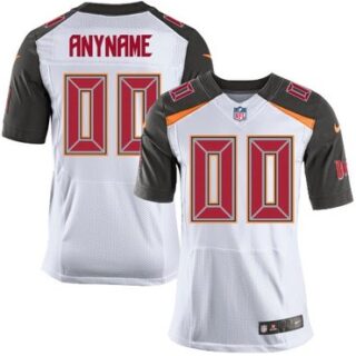 Nike NFL Tampa Bay Buccaneers Customized Elite White Road Men's Jersey