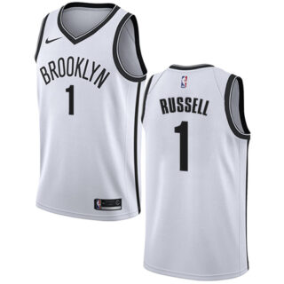Nike Nets #1 D'Angelo Russell White NBA Swingman Association Edition Jersey