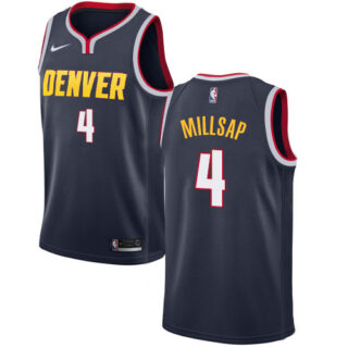 Nike Nuggets #4 Paul Millsap Navy NBA Swingman Icon Edition Jersey