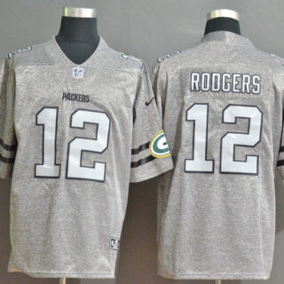 Nike Packers 12 Aaron Rodgers 2019 Gray Gridiron Gray Vapor Untouchable Limited Jersey