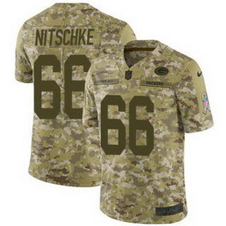 Nike Packers #66 Ray Nitschke Camo Youth Stitched NFL Limited 2018 Salute to Service Jersey