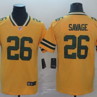Nike Packers 26 Darnell Savage Jr. Gold Inverted Legend Limited Jersey