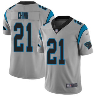 Nike Panthers #21 Jeremy Chinn Silver Men's Stitched NFL Limited Inverted Legend Jersey