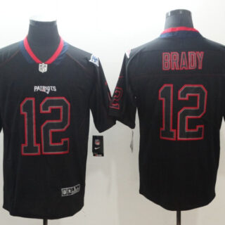 Nike Patriots 12 Tom Brady Black Shadow Legend Limited Jersey