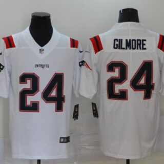 Nike Patriots 24 Stephon Gilmore White New Vapor Untouchable Limited Jersey