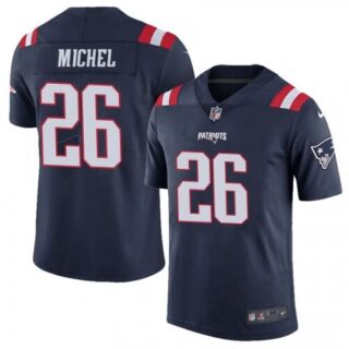 Nike Patriots 26 Sony Michel Navy Color Rush Limited Jersey