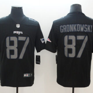 Nike Patriots 87 Rob Gronkowski Black Vapor Impact Limited Jersey