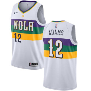 Nike Pelicans #12 Steven Adams White NBA Swingman City Edition 2018 19 Jersey