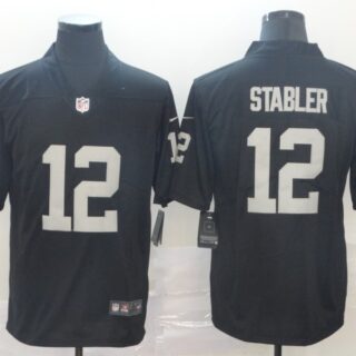Nike Raiders 12 Ken Stabler Black Vapor Untouchable Limited Jersey