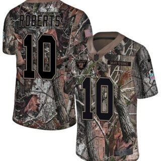 Nike Raiders #10 Seth Roberts Camo Men's Stitched NFL Limited Rush Realtree Jersey