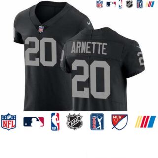 Nike Raiders #20 Damon Arnette Black Team Color Men's Stitched NFL Vapor Untouchable Elite Jersey