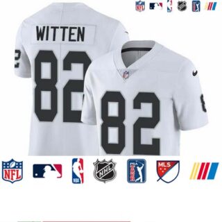 Nike Raiders #82 Jason Witten White Men's Stitched NFL Vapor Untouchable Limited Jersey
