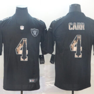 Nike Raiders 4 Derek Carr Black Statue Of Liberty Limited Jersey