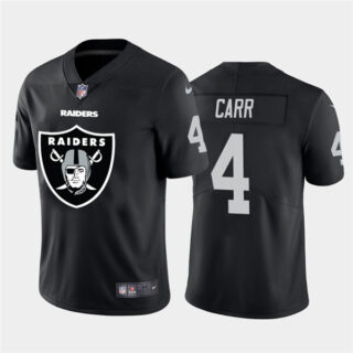 Nike Raiders 4 Derek Carr Black Team Big Logo Vapor Untouchable Limited Jersey