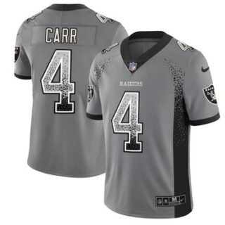 Nike Raiders 4 Derek Carr Gray Drift Fashion Limited Jersey