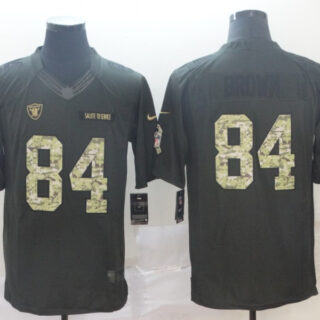Nike Raiders 84 Antonio Brown Black Camo Salute To Service Limited Jersey