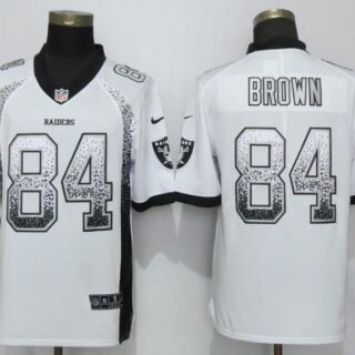 Nike Raiders 84 Antonio Brown White Drift Fashion Limited Jersey