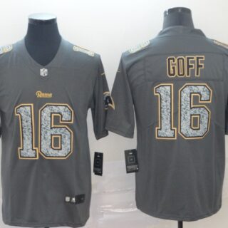 Nike Rams 16 Jared Goff Gray Camo Vapor Untouchable Limited Jersey