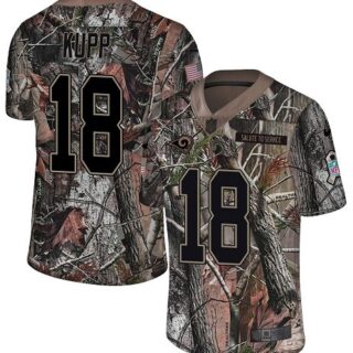 Nike Rams #18 Cooper Kupp Camo Men's Stitched NFL Limited Rush Realtree Jersey