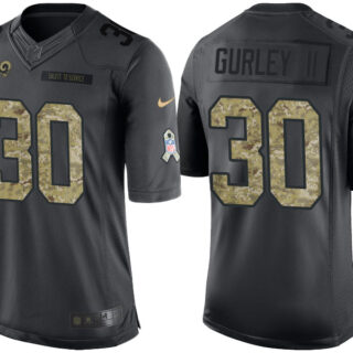 Nike Rams 30 Todd Gurley II Anthracite Salute To Service Limited Jersey