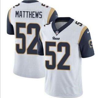 Nike Rams 52 Clay Matthews White Vapor Untouchable Limited Jersey