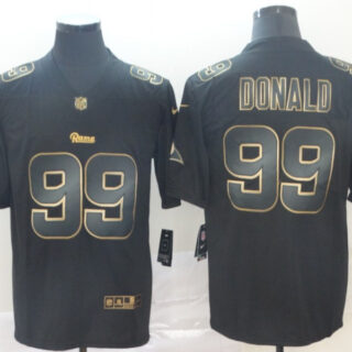 Nike Rams 99 Aaron Donald Black Gold Vapor Untouchable Limited Jersey