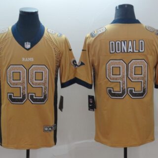 Nike Rams 99 Aaron Donald Gold Drift Fashion Limited Jersey