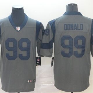 Nike Rams 99 Aaron Donald Gray Inverted Legend Limited Jersey