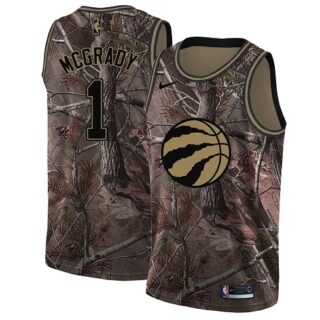 Nike Raptors #1 Tracy Mcgrady Camo Youth NBA Swingman Realtree Collection Jersey