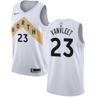 Nike Raptors #23 Fred VanVleet White NBA Swingman City Edition 2018 19 Jersey
