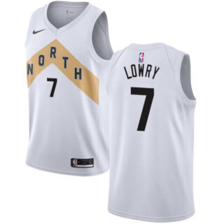 Nike Raptors #7 Kyle Lowry White NBA Swingman City Edition 2018 19 Jersey