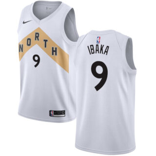 Nike Raptors #9 Serge Ibaka White NBA Swingman City Edition 2018 19 Jersey