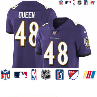 Nike Ravens #48 Patrick Queen Purple Team Color Men's Stitched NFL Vapor Untouchable Limited Jersey