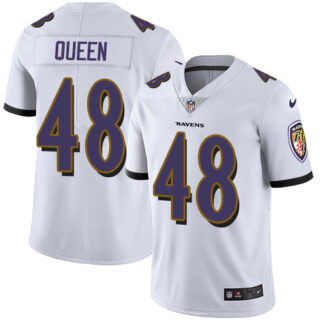 Nike Ravens #48 Patrick Queen White Men's Stitched NFL Vapor Untouchable Limited Jersey