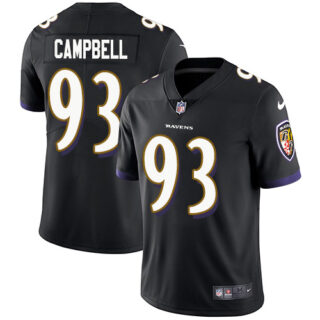 Nike Ravens #93 Calais Campbell Black Alternate Men's Stitched NFL Vapor Untouchable Limited Jersey