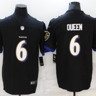 Nike Ravens 6 Patrick Queen Black Vapor Untouchable Limited Jersey