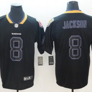 Nike Ravens 8 Lamar Jackson Black Shadow Legend Limited Jersey