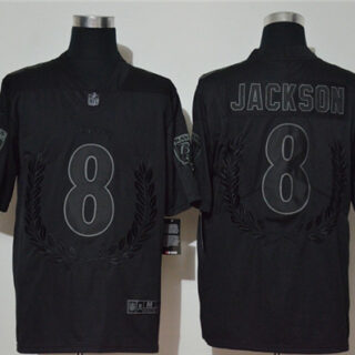 Nike Ravens 8 Lamar Jackson Black Vapor Untouchable Limited Fashion Jersey